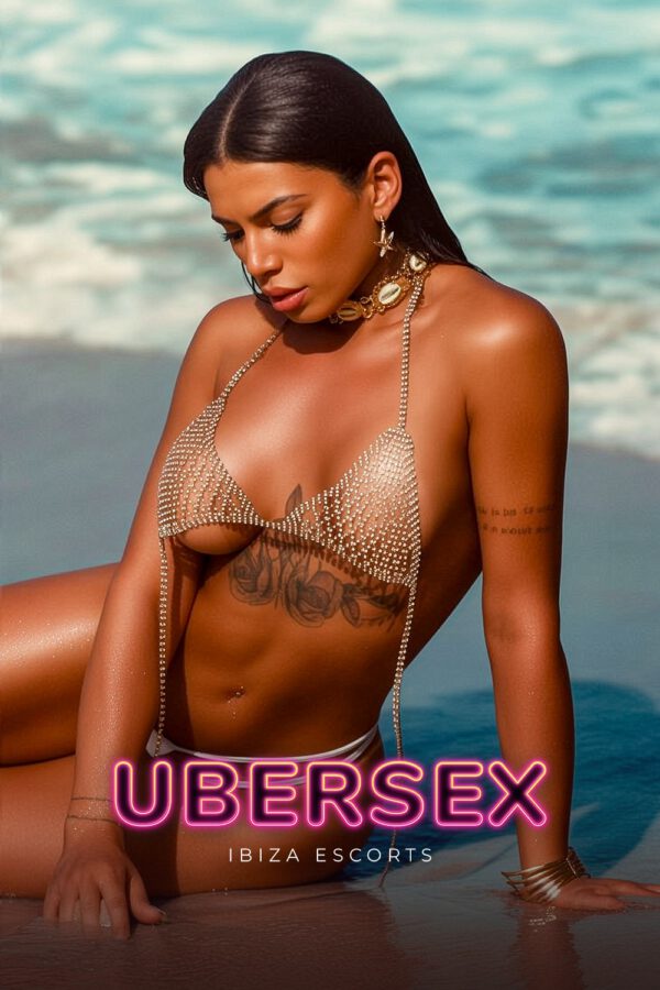 Hot Petite Brunette in Ibiza